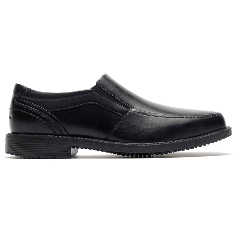 Rockport Mens Slip-On Black - Style Leader 2 Moc Toe - UK 287-RMLGWP